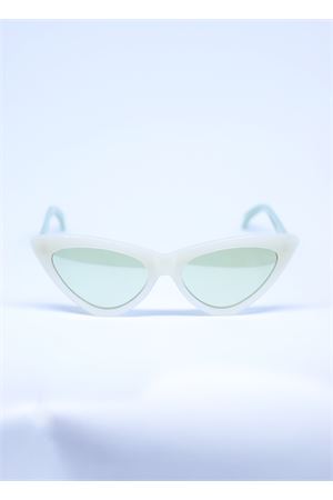 White sunglasses cat eye style Capri People | SAMANTABIANCO